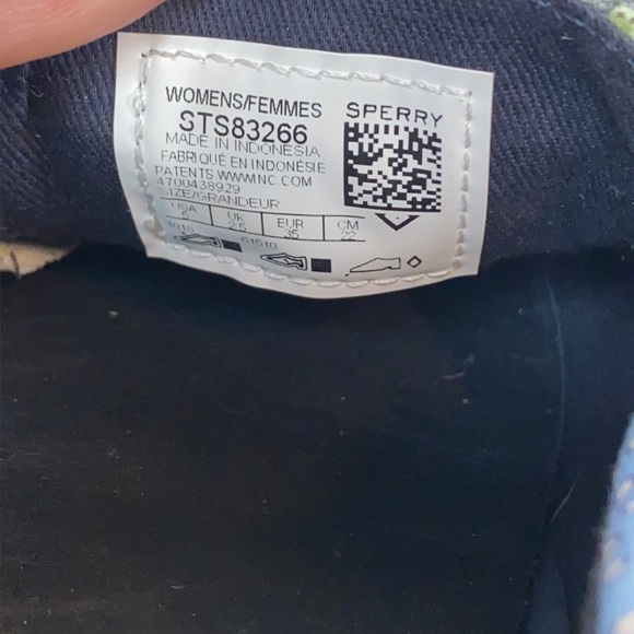 Sperry Vineyard Vines Patchwork Boat Shoes Size 5 - Picture 14 of 16